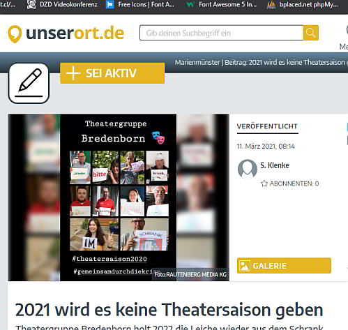 Theatergruppe Bredenborn bei www.unserort.de