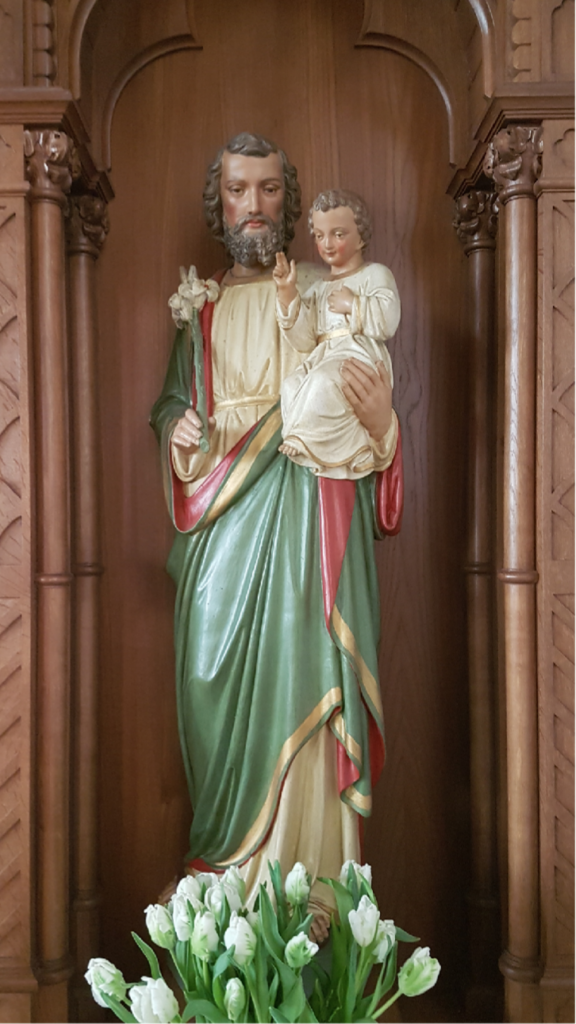 Josefs-Figur aus der Kirche in Bredenborn